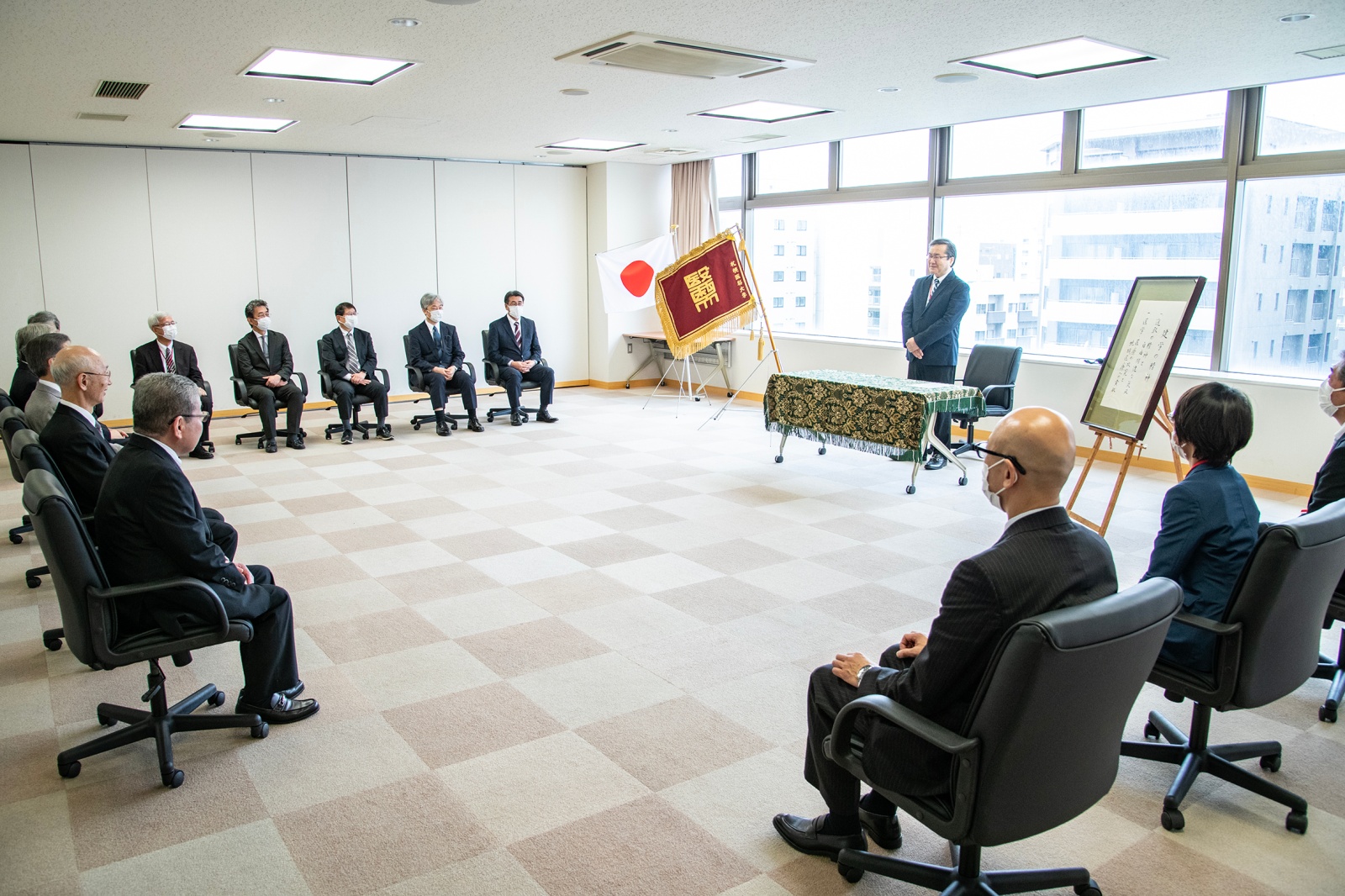 名誉教授称号授与式の様子