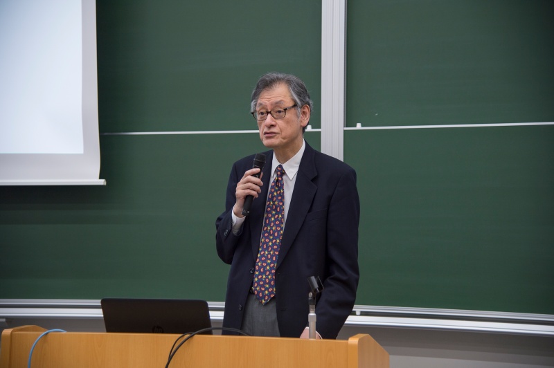 三浦医学部長の挨拶の写真