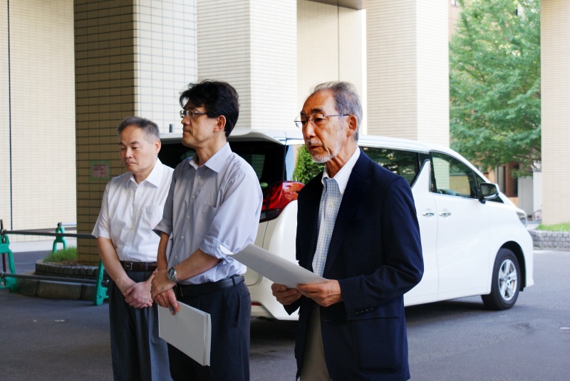 出発式の様子