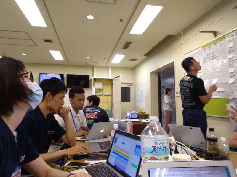 札幌医療圏活動拠点本部の様子