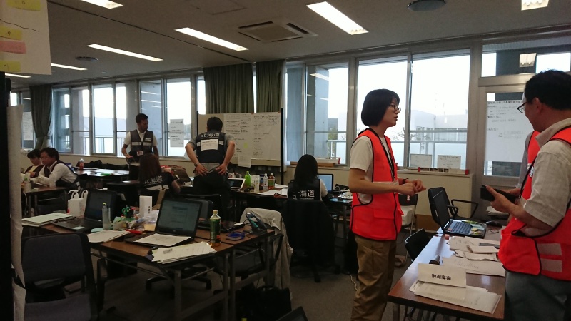 東胆振3町本部の様子
