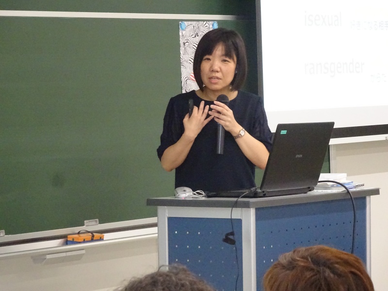 ▲研修2　看護学科　荻田珠江講師による講義