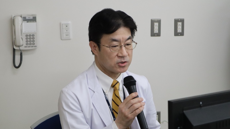 挨拶（小山内　医療人育成センター入試・高大連携部門長）