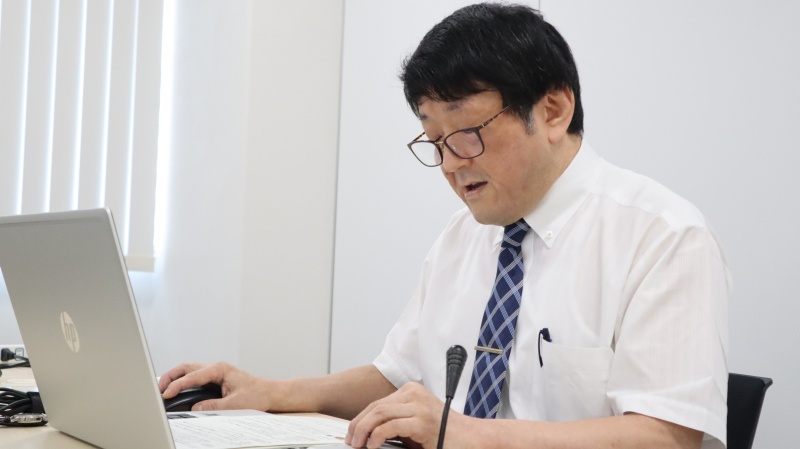 講演の様子（衛生学講座　小林教授）
