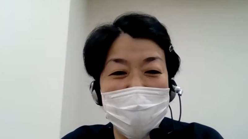 司会進行の様子（泌尿器科　西田幸代　助教）
