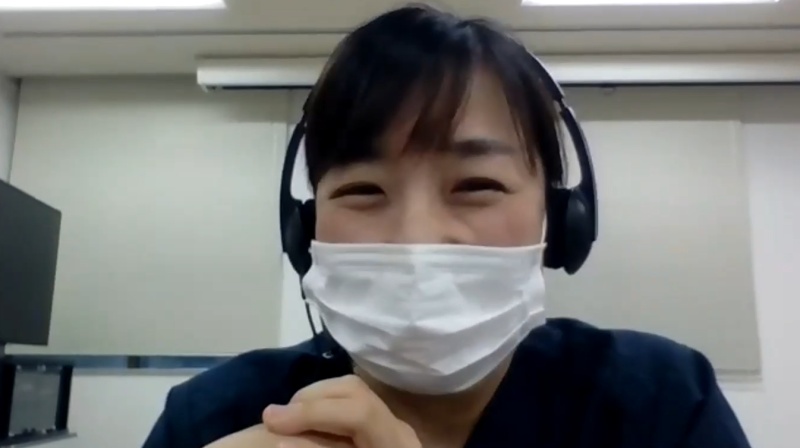 講演の様子（産婦人科　小川万梨絵　助教）