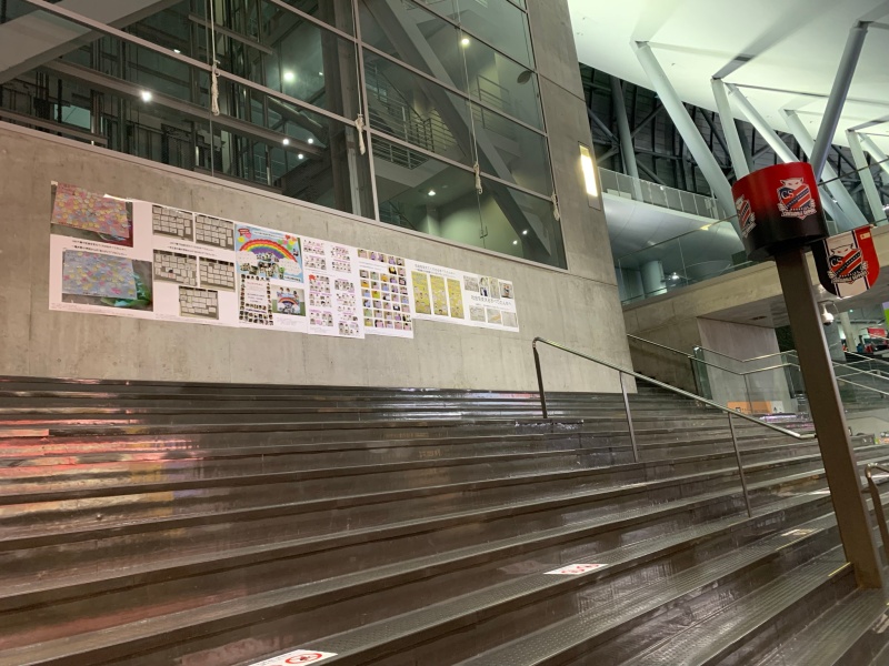今シーズンのコンサドーレ札幌の試合では  ありがとうプロジェクトのポスターを札幌ドームコンコースに掲示して頂いております。