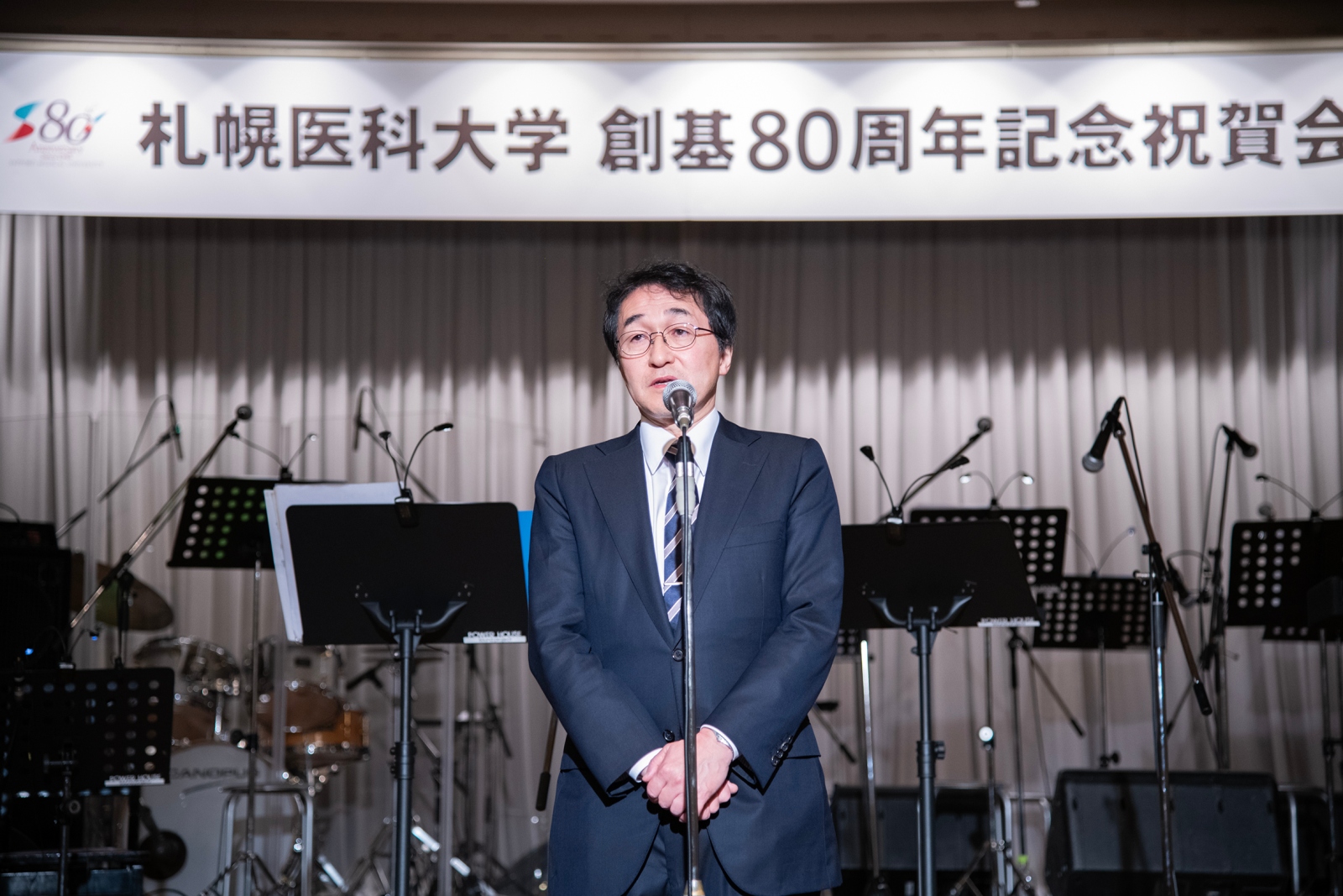 来賓の西川　祐司旭川医科大学学長