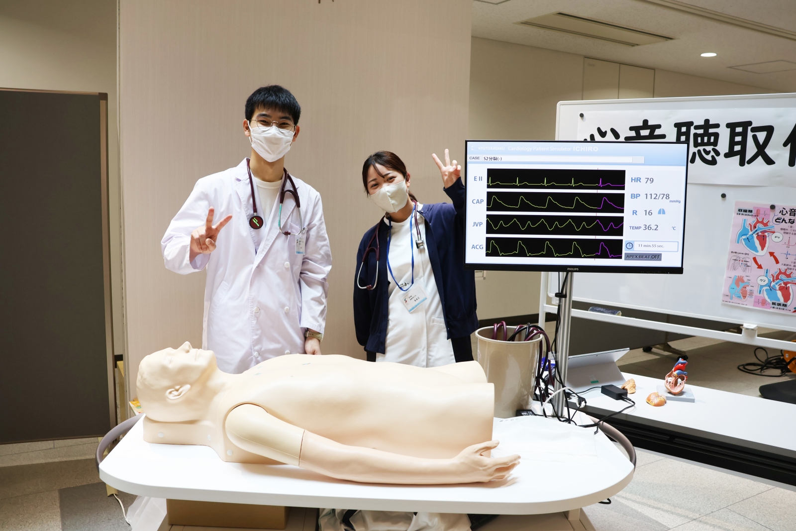医学展　心音聴収
