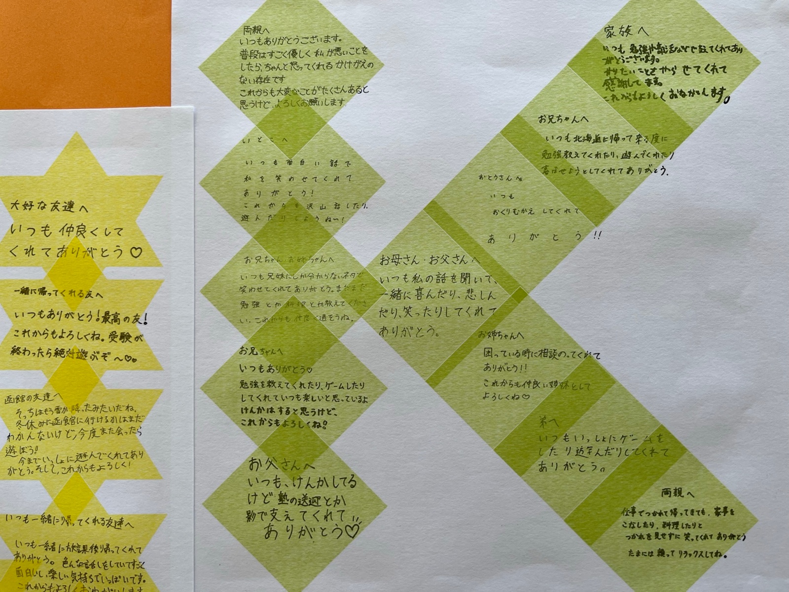 伏見中学校からの”ありがとうプロジェクト”