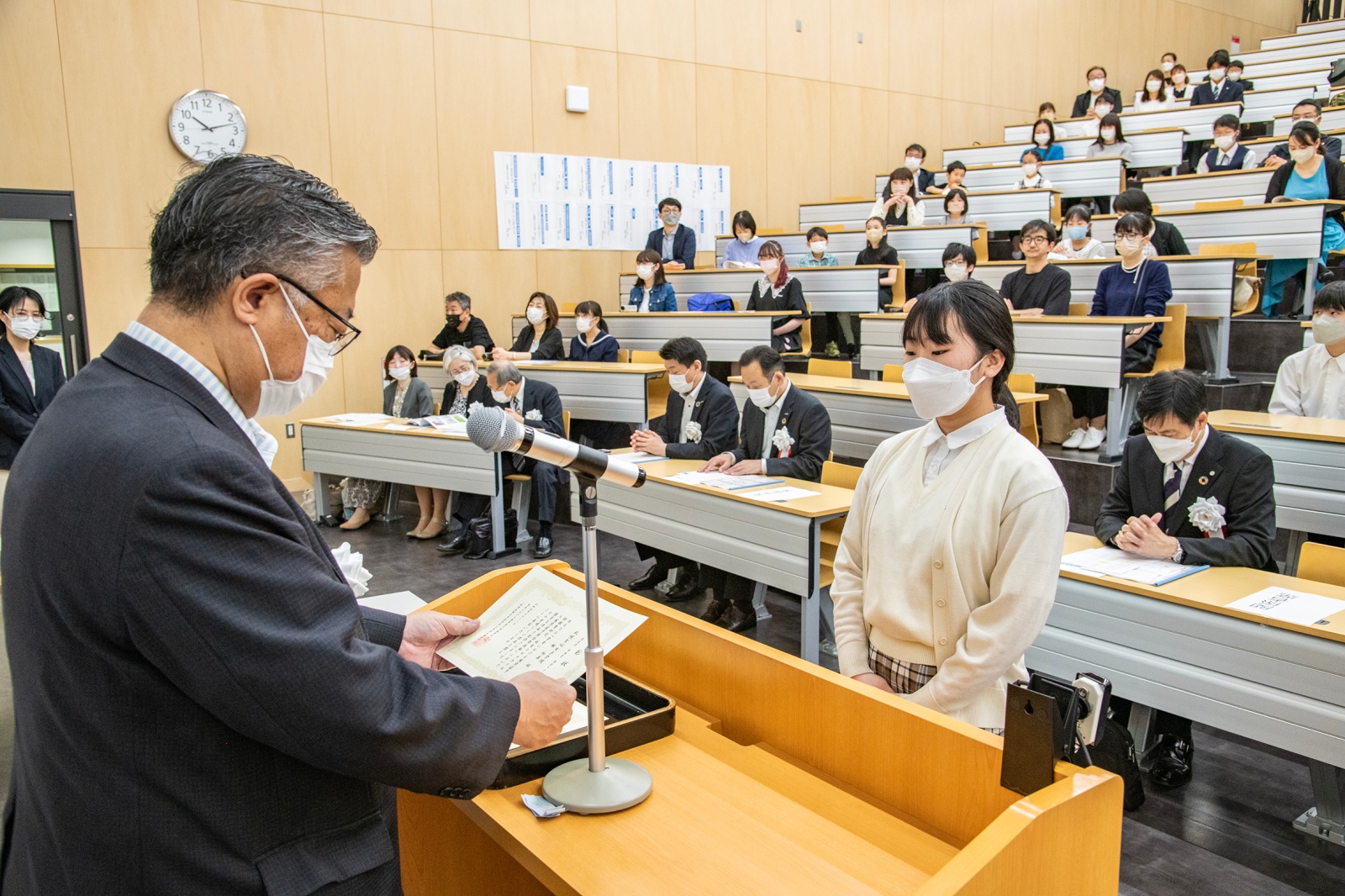 市長賞・教育長賞の授与
