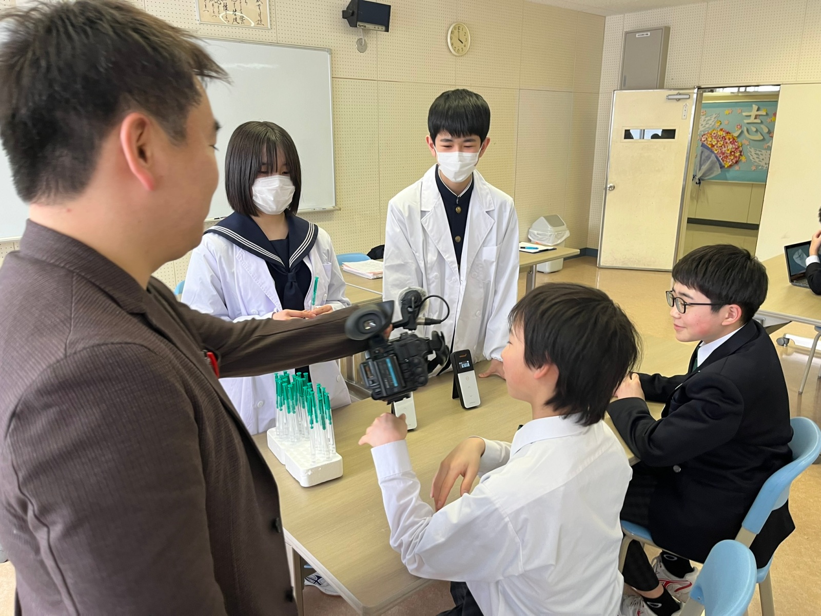 宮の森中　保体委員会　撮影の様子