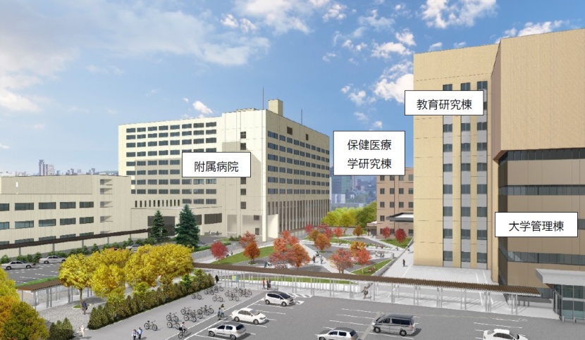 秋のイメージパース(南1条側からみた広場)
