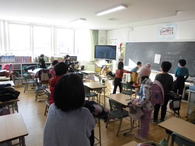 発寒西小の朝の活動