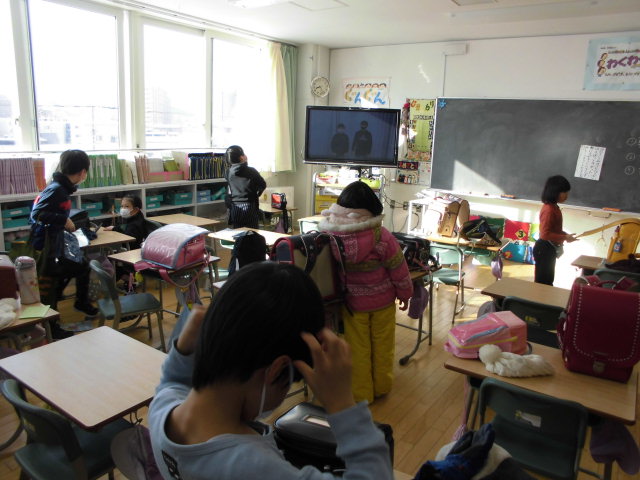 発寒西小の朝の活動