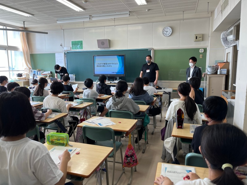 伏古小学校第6学年の授業風景①