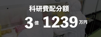 科研費配分額　3億1239万円 
